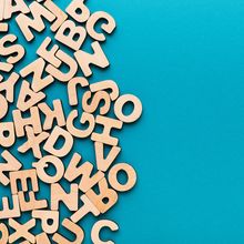 Photo of wooden block letters