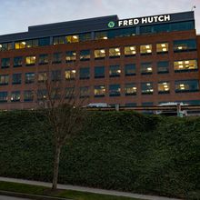 exterior of Fred Hutch research building